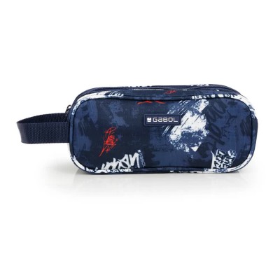 ученически,принадлежности,gabol,dash,triple,pocket,pencil,case,blue,(azul,marino)