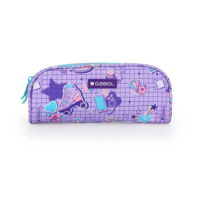канцеларски,принадлежности,gabol,funny,double,pocket,pencil,case,purple,(lila)