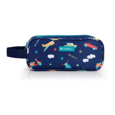 ученически,принадлежности,gabol,speedy,triple,pocket,with,handle,pencil,case,blue,(azul,marino)