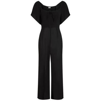 гащеризон,дамски,гащеризони,o´neill,kesia,short,sleeve,jumpsuit,black,(black,out)