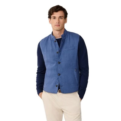 потник,мъжки,жилетки,façonnable,fm400453,reversible,linen,vest,blue,(marine,blue)