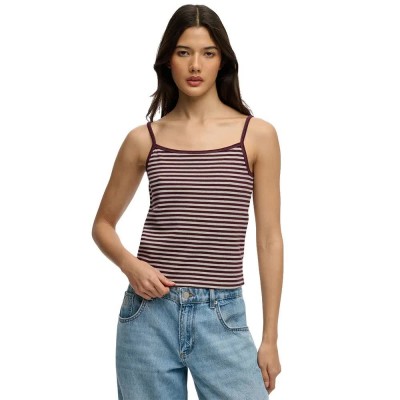 потник,дамски,топове,superdry,athletics,essentials,stripe,cami,nb,sleeveless,top,purple,(port,red,grey,marl)