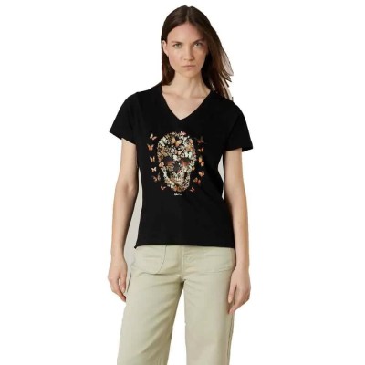 тениска,мъжки,тениски,дамски,тениски,deeluxe,butterskull,short,sleeve,t,shirt,black,(black)