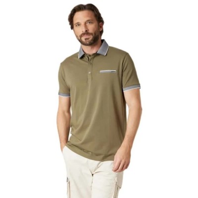 дамски,блузи,с,яка,мъжки,блузи,с,яка,deeluxe,eagle,short,sleeve,polo,green,(khaki)