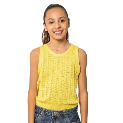 блуза,мъжки,пуловери,дамски,пуловери,deeluxe,kishi,sleeveless,sweater,yellow,(yellow)