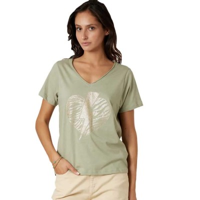 тениска,мъжки,тениски,дамски,тениски,deeluxe,lovers,short,sleeve,v,neck,t,shirt,green,(tilleul)