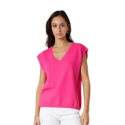блуза,мъжки,пуловери,дамски,пуловери,deeluxe,miria,sleeveless,sweater,pink,(neon,pink)