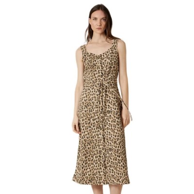 рокля,дамски,поли,и,рокли,deeluxe,olana,sleeveless,midi,dress,brown,(beige)