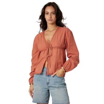 дамски,блузи,deeluxe,saelina,long,sleeve,blouse,orange,(terracota)
