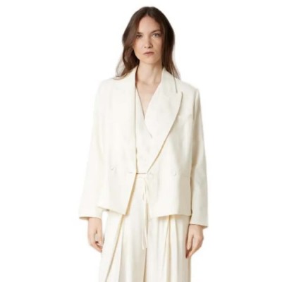 сако,дамски,сака,deeluxe,selani,blazer,white,(ivory)