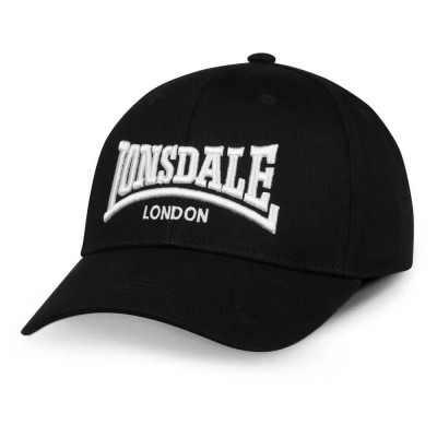 бейзболна,шапка,всички,шапки,lonsdale,flixton,baseball,cap,black,(black,white)