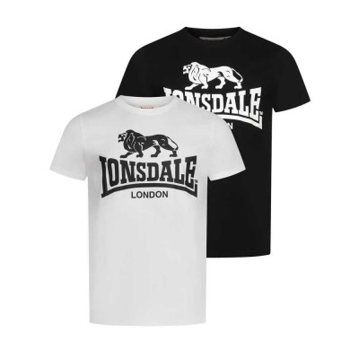 тениска,мъжки,тениски,дамски,тениски,lonsdale,kelso,short,sleeve,t,shirt,2,units,white,black,(black,white)