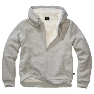 блуза,мъжки,пуловери,brandit,teddylining,full,zip,sweatshirt,grey,(grey,melange)