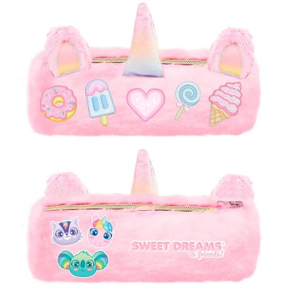 ученически,принадлежности,sweet,dreams,round,plush,pencil,case,pink,(multicolor)