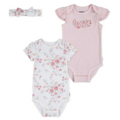 детски,облекла,за,момичета,huggies,clothes,0z3086,short,sleeve,body,2,units,white,pink,(rosewater)