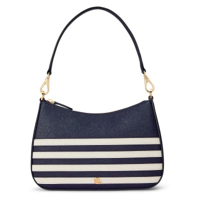 чанта,за,през,рамо,всички,чанти,lauren,by,ralph,lauren,danni,medium,shoulder,bag,blue,(refined,navy,soft,white)