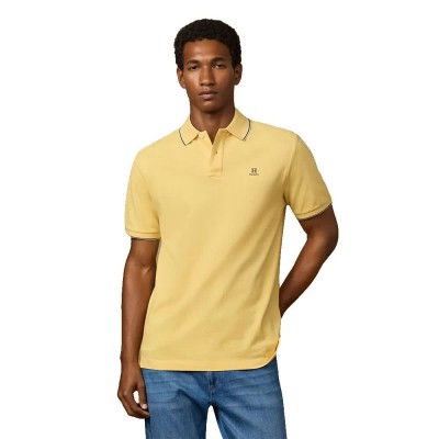дамски,блузи,с,яка,мъжки,блузи,с,яка,hackett,heritage,tipped,short,sleeve,polo,yellow,(golden,yellow)
