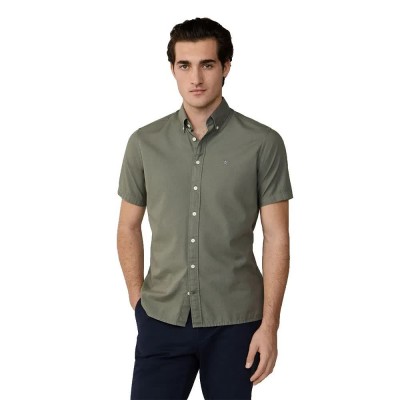 риза,с,къс,ръкав,дамски,ризи,мъжки,ризи,hackett,hm3010641,short,sleeve,shirt,green,(stone,green)