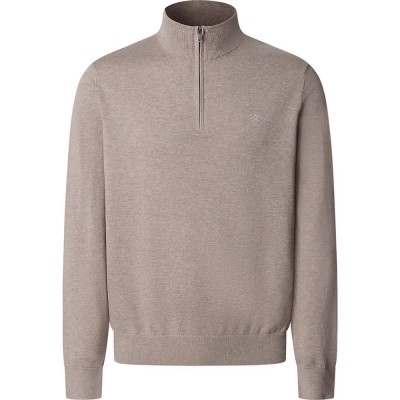 блуза,мъжки,пуловери,дамски,пуловери,hackett,hm7000117,half,zip,sweater,grey,(malt,beige)