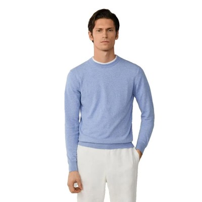 блуза,мъжки,пуловери,дамски,пуловери,hackett,hm7000171,linen,sweater,blue,(summer,blue)