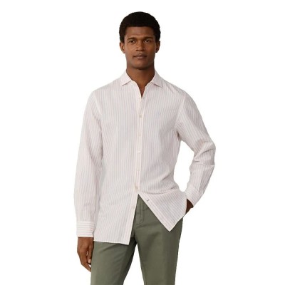 риза,с,дълъг,ръкав,дамски,ризи,мъжки,ризи,hackett,summer,stripe,linen,long,sleeve,shirt,white,(peach,orange)