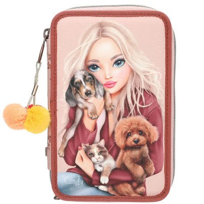 канцеларски,принадлежности,topmodel,fur,ever,friends,pencil,case,pink,(powdery,pink,copper)