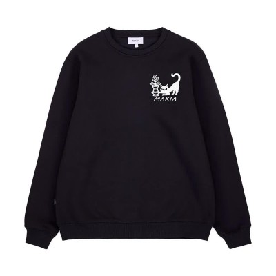 блуза,мъжки,пуловери,makia,blooming,sweatshirt,black,(black)