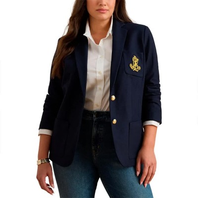 сако,дамски,сака,lauren,by,ralph,lauren,anfisa,plus,size,blazer,blue,(lauren,navy)