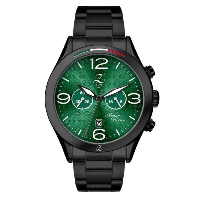 часовник,часовници,zoccai,borealis,green,watch,green,(black)