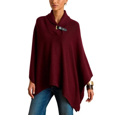 дамски,плетени,дрехи,lauren,by,ralph,lauren,gibeah,poncho,red,(dark,garnet)