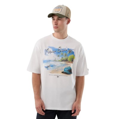 тениска,мъжки,тениски,дамски,тениски,new,era,beach,graphic,short,sleeve,t,shirt,white,(white)