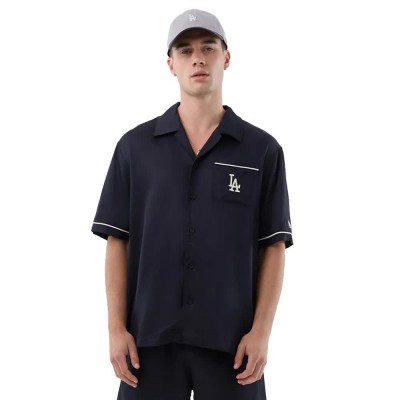 риза,с,къс,ръкав,дамски,ризи,мъжки,ризи,new,era,mlb,graphic,los,angeles,dodgers,short,sleeve,shirt,blue,(navy)