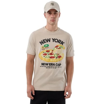 тениска,мъжки,тениски,дамски,тениски,new,era,pizza,short,sleeve,t,shirt,beige,(light,beige)