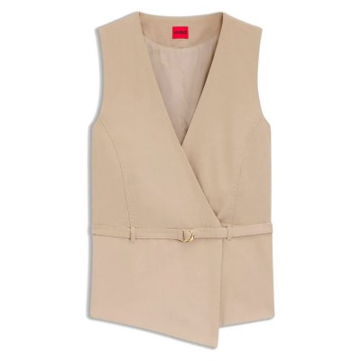 елек,дамски,сака,hugo,ahella,10278114,waistcoat,beige,(light,pastel,brown)