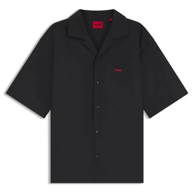 риза,с,къс,ръкав,дамски,ризи,мъжки,ризи,hugo,espino,10272025,short,sleeve,shirt,black,(black)