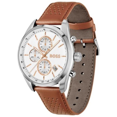 часовник,часовници,boss,1514313,44mm,watch,brown,(brown,silver,white)