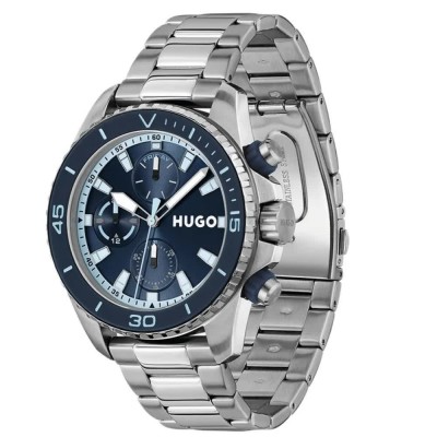 часовник,часовници,hugo,1530429,44mm,watch,silver,(silver,blue)