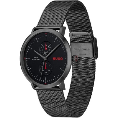 часовник,часовници,hugo,1530459,40mm,watch,silver,(black,black)