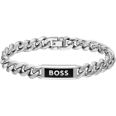 бижутерия,hugo,1580679m,bracelet,silver,(silver,black)