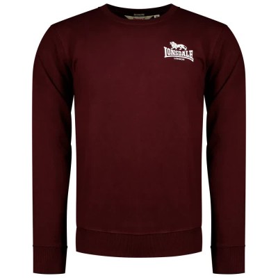 блуза,мъжки,пуловери,lonsdale,longridge,sweatshirt,red,(oxblood,ecru)