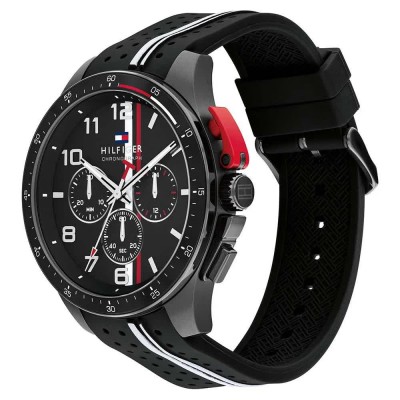 часовник,часовници,tommy,hilfiger,bank,46mm,watch,silver,(black,black)