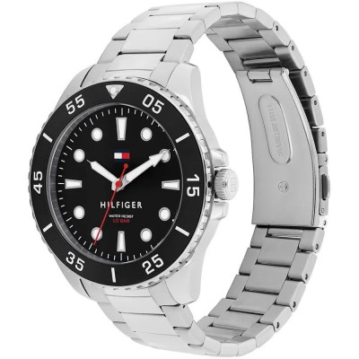 часовник,часовници,tommy,hilfiger,oceanic,42mm,watch,silver,(silver,black)