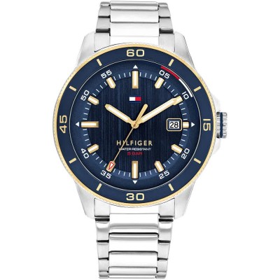 часовник,часовници,tommy,hilfiger,remy,43mm,watch,silver,(silver,navy)