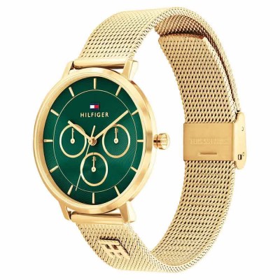 часовник,часовници,tommy,hilfiger,tea,36mm,woman,watch,golden,(gold,emerald,green)