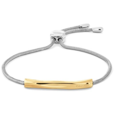 бижутерия,calvin,klein,gradient,waves,bracelet,golden,(gold)