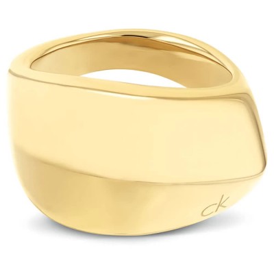 бижутерия,calvin,klein,sculpted,ring,golden,(gold)