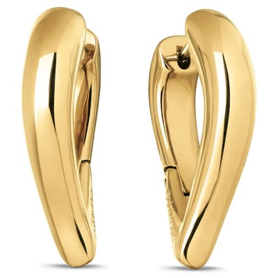 бижутерия,calvin,klein,sculptured,drops,earrings,golden,(gold)