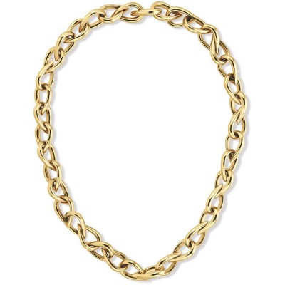 бижутерия,calvin,klein,sculptured,drops,necklace,golden,(gold)