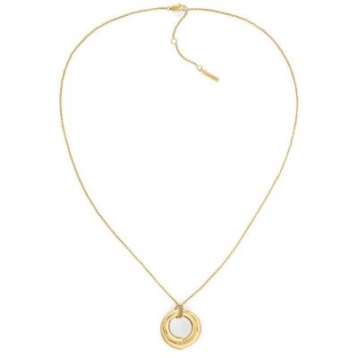 бижутерия,calvin,klein,spiral,necklace,golden,(gold)