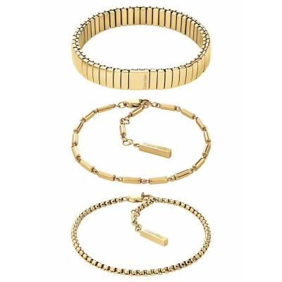 бижутерия,calvin,klein,stacked,bracelet,golden,(gold)